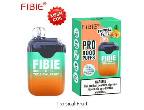 FIBIE 8000 jednorazowy elektroniczny papieros TROPICAL FRUIT